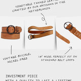 Pip | Vintage Full-Grain Leather Belt for Women