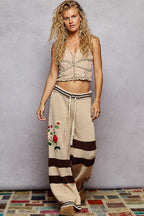 Striped & Floral Lounge Pants