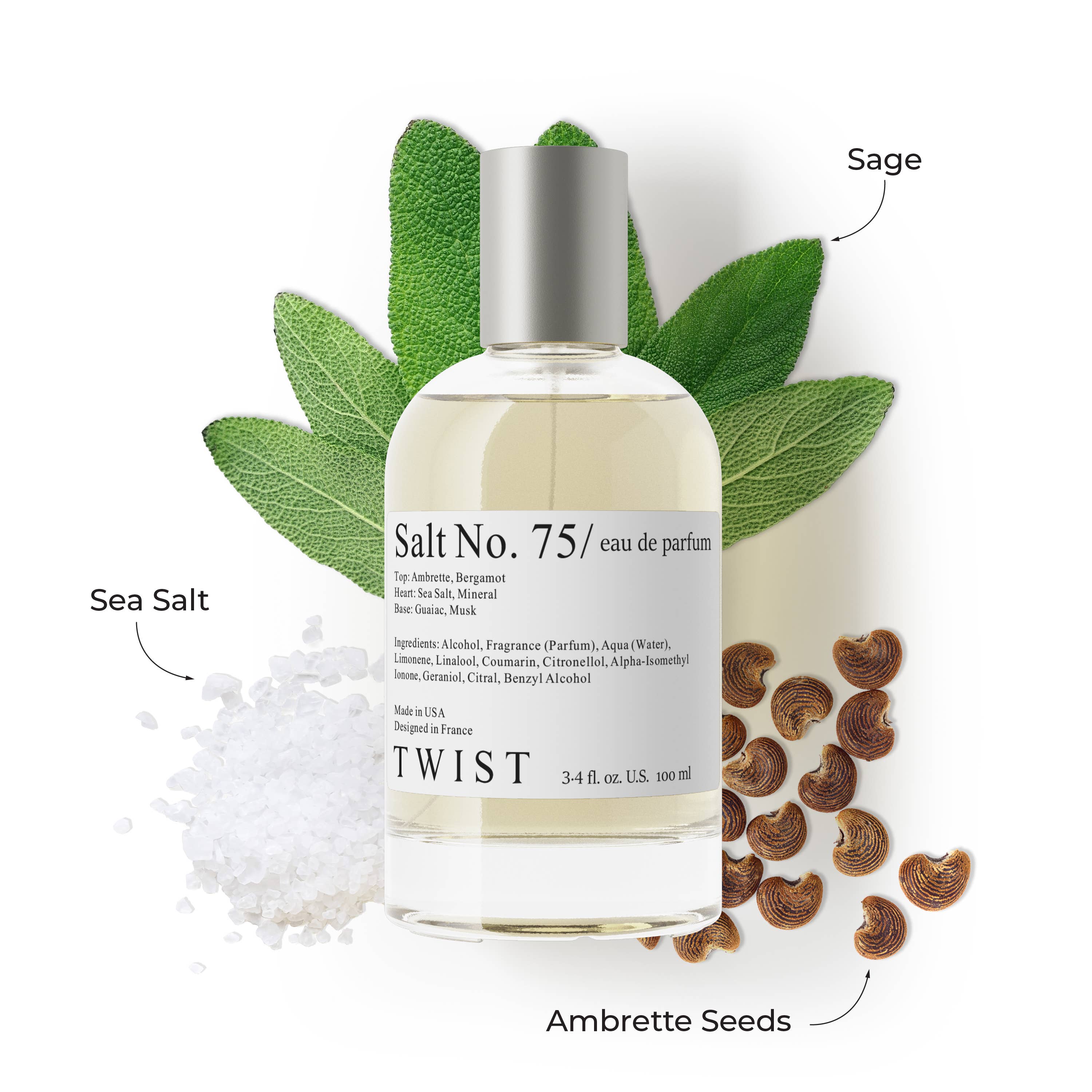 Salt No. 75 Inspired by J.M. Wood Sage & Sea Salt