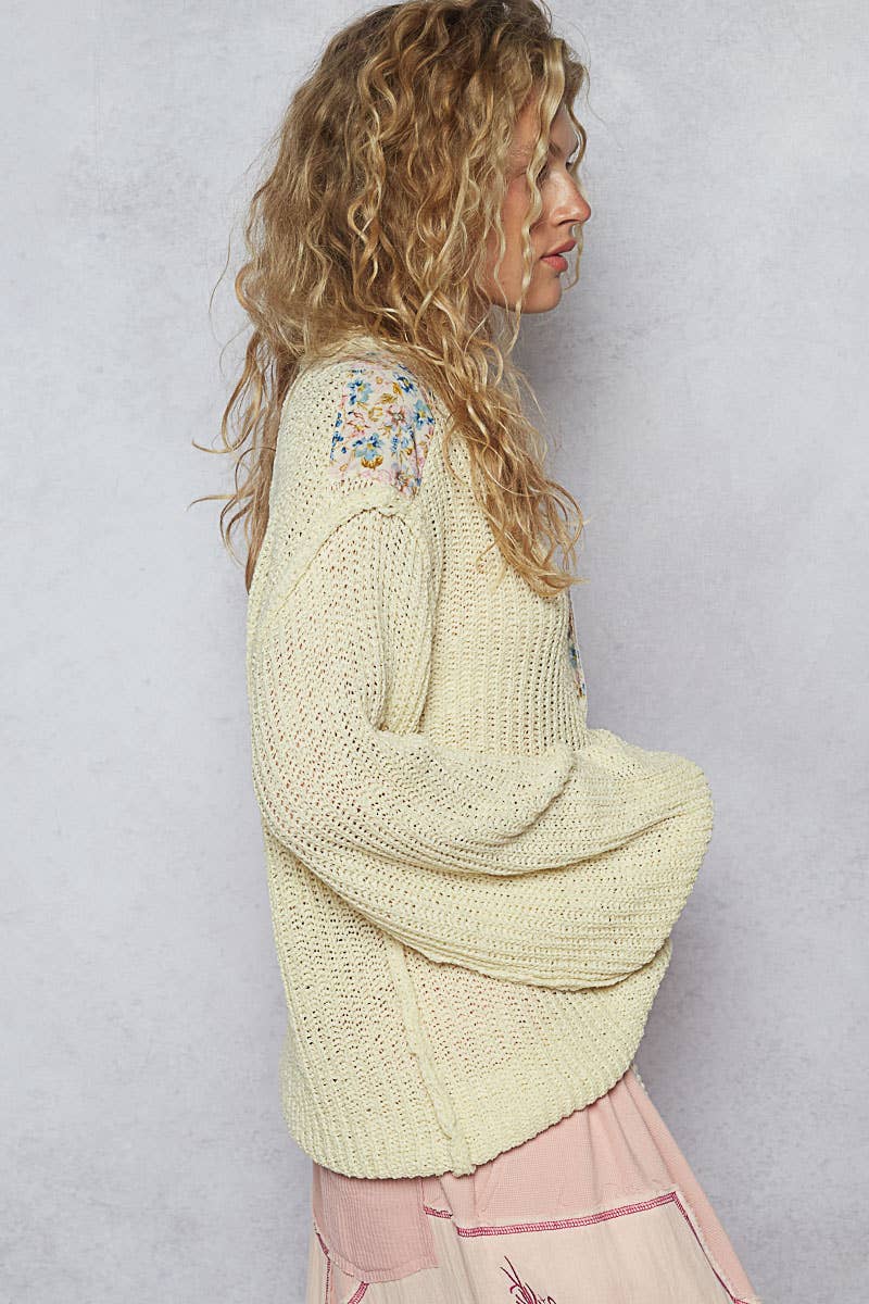 Thin Cable Knit Sweater