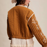 Embroidered Quilted Western Jacket
