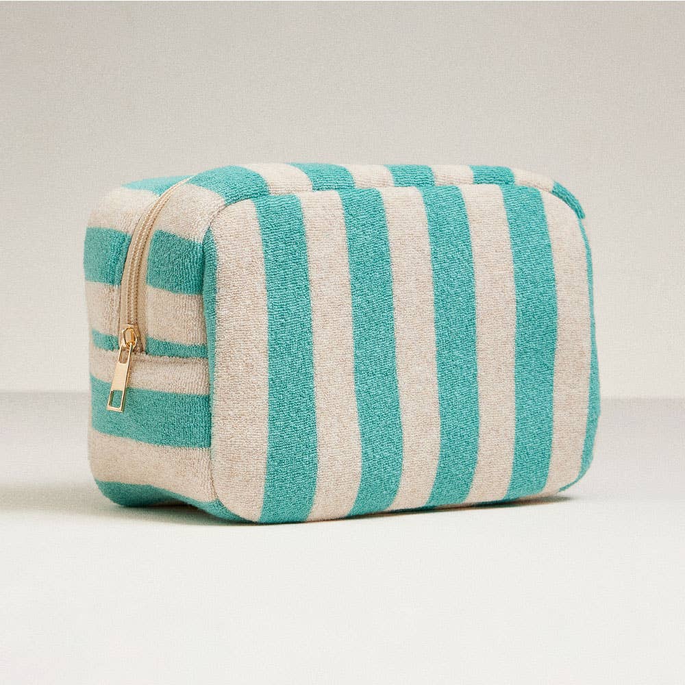 Striped Pattern Makeup Bag