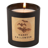 Happy Halloween Bats Candle
