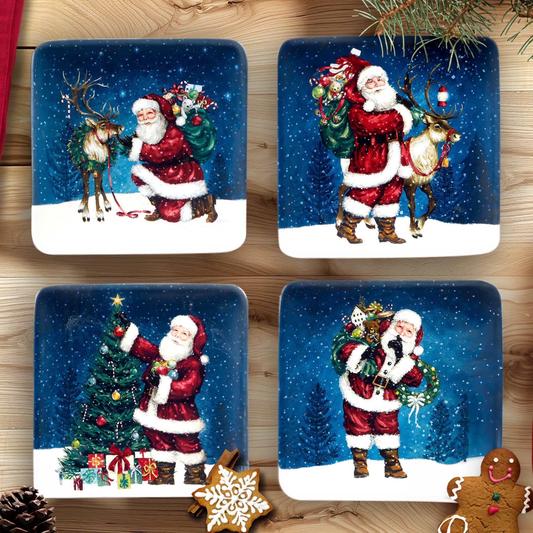 Santa's Secret Christmas Canape Plate