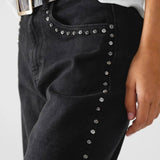 Studded Black Jeans