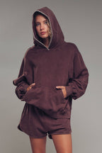 Vintage-Wash Hooded Sweatshirt