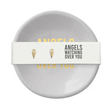 "Angels Watching Over You" Ceramic Ring Dish & Earrings