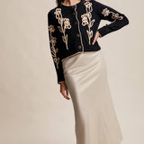 Embroidered Floral Knit Cardigan