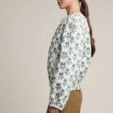 Floral Quilted Zip-Up Jacket - RJ1150