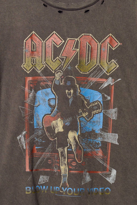 AC/DC "Blow Up Your Video" Vintage-Wash Graphic Tee