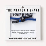 POWER IN PEACE Bracelet | Christian Cord Bracelet