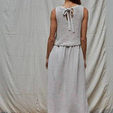 Sleeveless Flared Midi Dress
