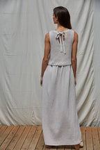 Sleeveless Flared Midi Dress