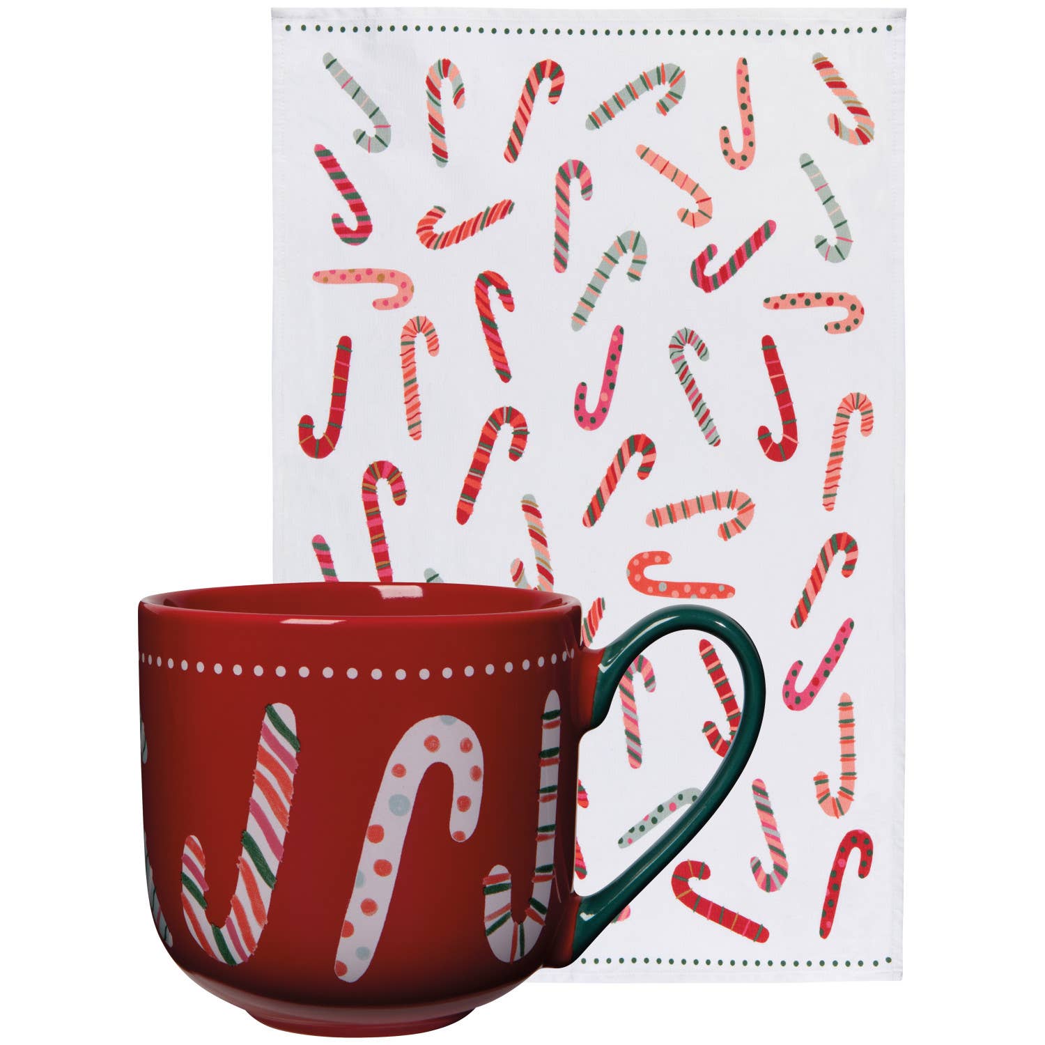 Merry Mints Christmas Mug & Dishtowel Set