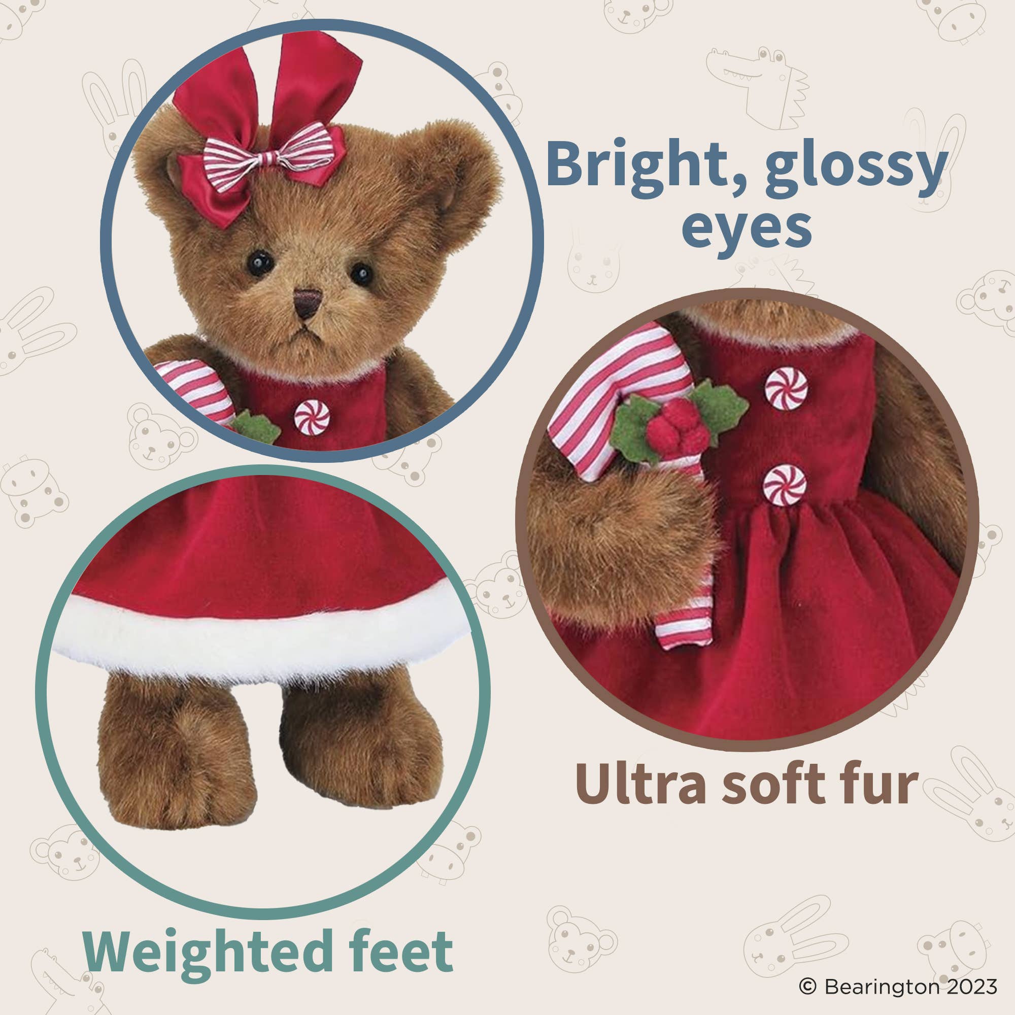 Christa Cane Christmas Plush