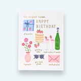 Happy Birthday Card - Gold Foil "Perfect Recipe"