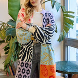 Soft Multi Patterned Cardigan