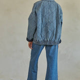 BD268 | Woven Denim Cotton Medium Washed Jacket