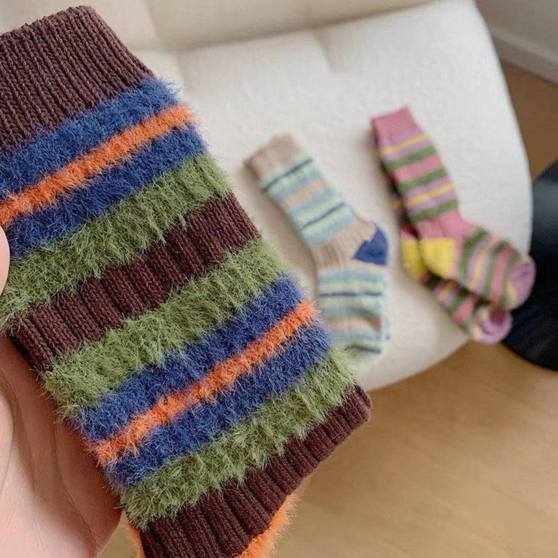 Thick Striped Winter Warm Socks