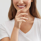 Silpada 'True Faith' Sterling Silver White CZ Ring