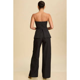 Tuxedo Strapless Jumpsuit