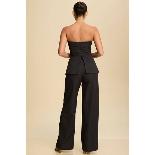 Tuxedo Strapless Jumpsuit