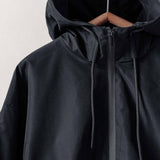 Matte Drawstring Hooded Everyday Jacket