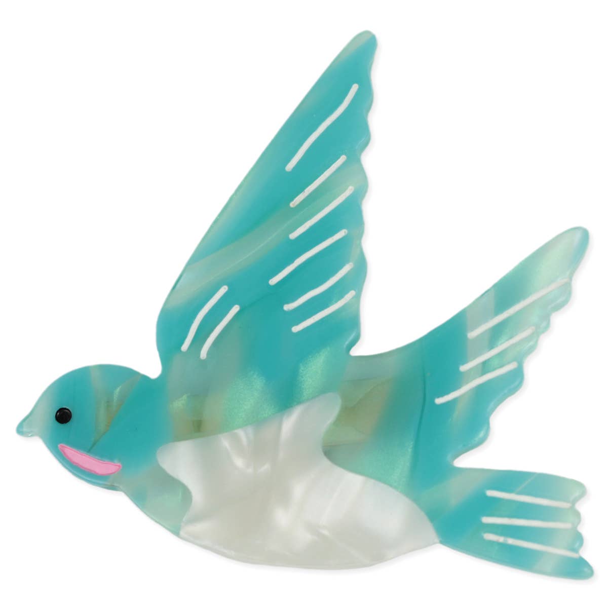 Sweet Swallow Acrylic Blue Bird Hairclip