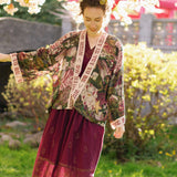 Make A Wish Pixie Duster Cropped Kimono w Wishbone Dandelion