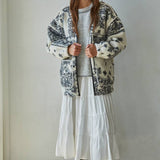 Sherpa Paisley Print Jacket