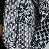 Lightweight Contrast Trim Quilted Kimono Jacket