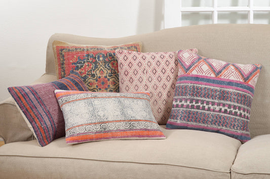 Down Filled Bohemian Mosaic Pillow