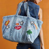 The Perfect Sized Denim Tote