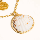 Shellee 18K Gold Non-Tarnish Bobho Shell Layered Necklace