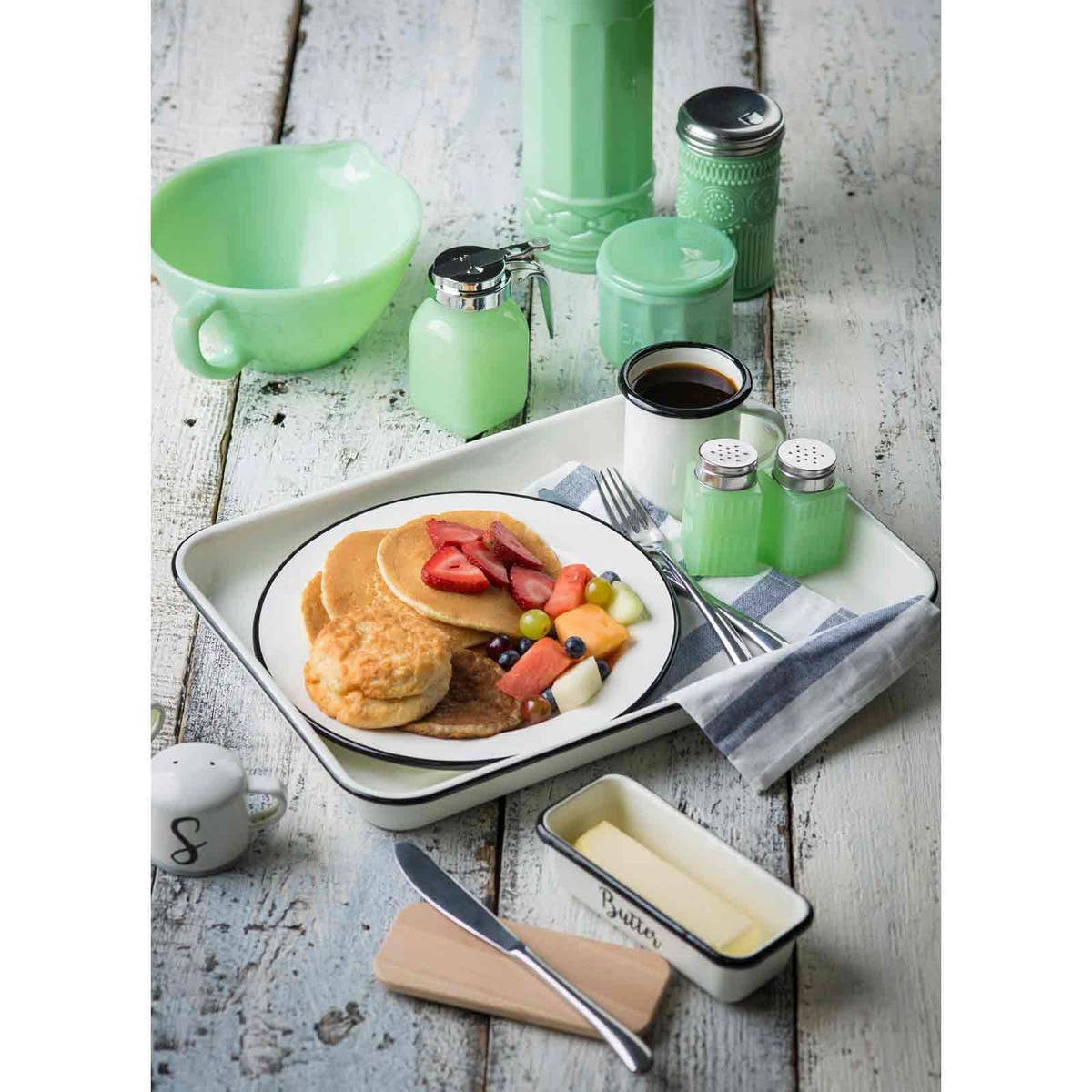 Jadeite Glass Collection 9oz Sugar Shaker