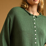 J7541   BUTTON FRONT EASY KNITTED CARDIGAN
