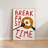 Breakfast Time Hand Painted Print