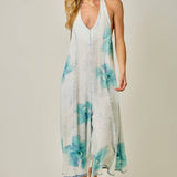 61370 Printed Tencel Culotte Jumpsuit