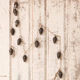 Antiqued Glass Acorns Garland