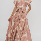 Forever Fern Belted Maxi Dress