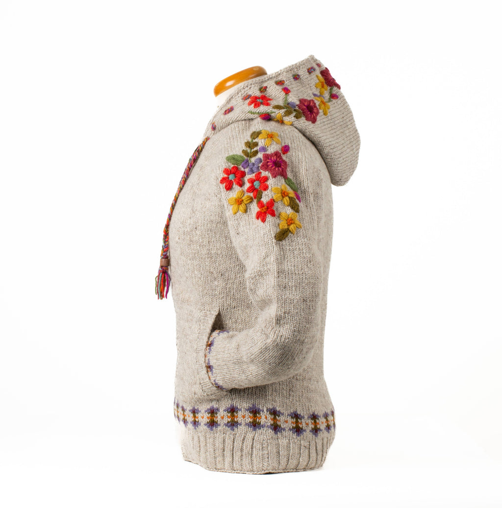 Wildflower Wool Zip Hoodie