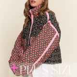 Rose Patterned Padded Jacket