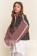 Rose Patterned Padded Jacket