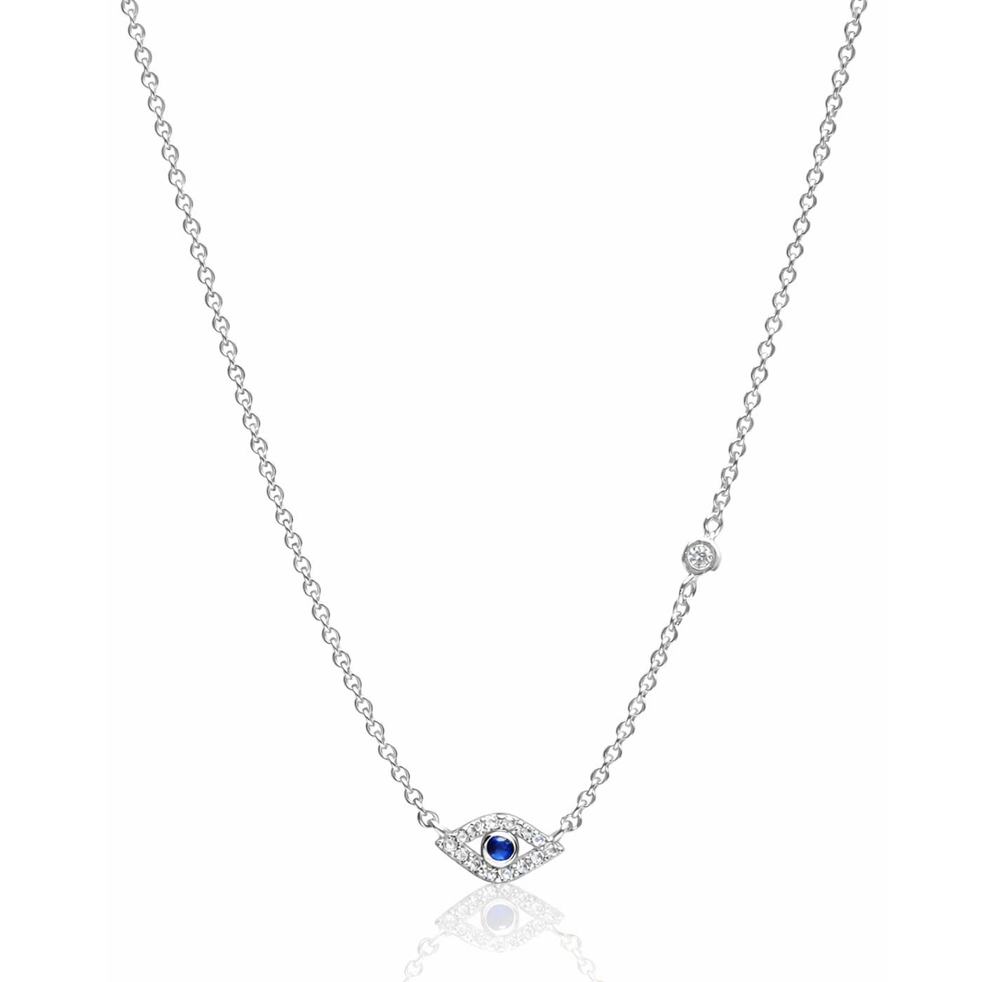 Pave Evil Eye Necklace #1