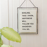 "Darling, This I Know" Handmade Paper Print