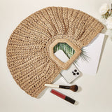 Straw woven bag vacation beach bag retro casual handbag