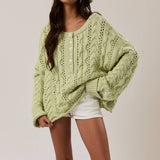 CABLE KNIT SWEATER TOP