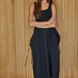 Woven Poplin Midi Dress