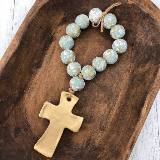 Blessing Beads with Cross (Medium)