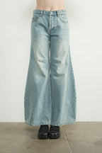 Vintage Washed Low-Rise Jeans